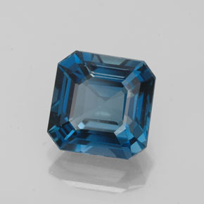 2.89 ct Blue Topaz Stone, Natural Topaz in Octagon Facet Shape for Sale