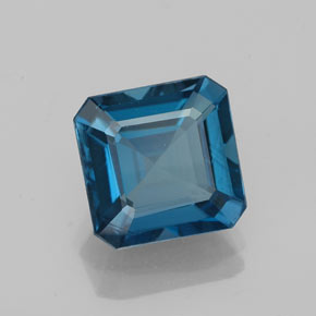 2.63 ct Blue Topaz Stone, Natural Topaz in Octagon Facet Shape for Sale
