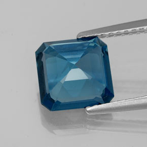 Topaz Gemstone in 8.1 x 8 mm Size for Sale, Topaz Stone in London Blue Color