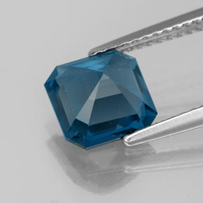 Topaz Gemstone in 7.7 x 7.6 mm Size for Sale, Topaz Stone in London Blue Color