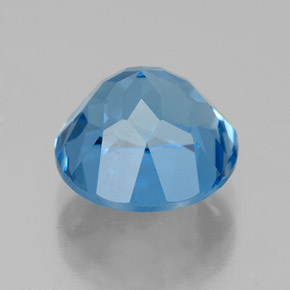 Topaz Gemstone in 9 mm (calibrated) Size for Sale, Topaz Stone in Swiss Blue Color