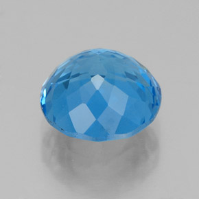 Topaz Gemstone in 9 mm (calibrated) Size for Sale, Topaz Stone in Swiss Blue Color