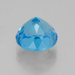 Topaz Gemstone in 8 mm (calibrated) Size for Sale, Topaz Stone in Swiss Blue Color