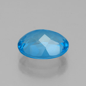 Topaz Gemstone in 9 x 7 mm (calibrated) Size for Sale, Topaz Stone in Swiss Blue Color