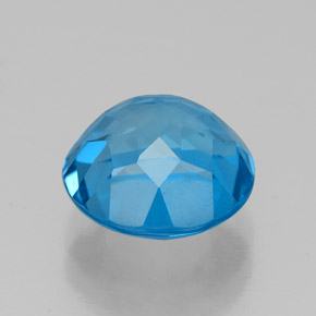 Topaz Gemstone in 9 mm (calibrated) Size for Sale, Topaz Stone in Swiss Blue Color