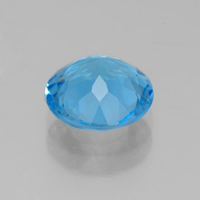 Topaz Gemstone in 8 mm (calibrated) Size for Sale, Topaz Stone in Swiss Blue Color