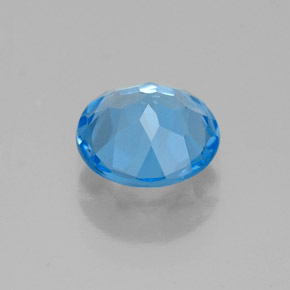 Topaz Gemstone in 7.5 mm Size for Sale, Topaz Stone in Swiss Blue Color