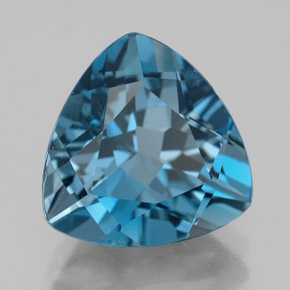 6.63 ct Blue Topaz Stone, Natural Topaz in Trillion Facet Shape for Sale