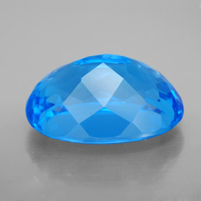 Topaz Gemstone in 15.4 x 11.5 mm Size for Sale, Topaz Stone in Swiss Blue Color