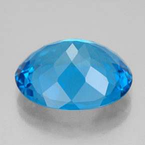 Topaz Gemstone in 16.7 x 13.5 mm Size for Sale, Topaz Stone in Swiss Blue Color