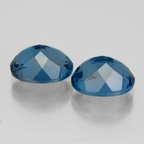 Topaz Gemstone in 9 x 7 mm (calibrated) Size for Sale, Topaz Stone in London Blue Color