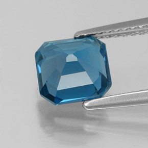 Topaz Gemstone in 7.2 x 7.2 mm Size for Sale, Topaz Stone in London Blue Color