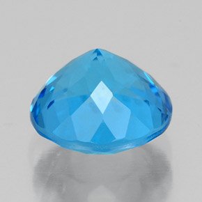 Topaz Gemstone in 8 mm (calibrated) Size for Sale, Topaz Stone in Swiss Blue Color
