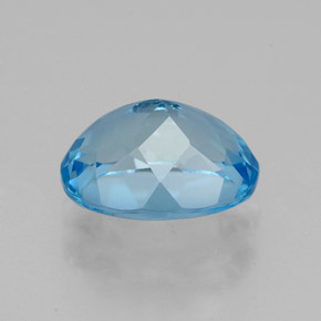 Topaz Gemstone in 9 x 7 mm (calibrated) Size for Sale, Topaz Stone in Swiss Blue Color