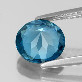 Topaz Gemstone in 8 mm (calibrated) Size for Sale, Topaz Stone in London Blue Color