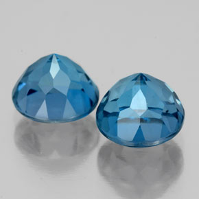 Topaz Gemstone in 7 mm (calibrated) Size for Sale, Topaz Stone in London Blue Color