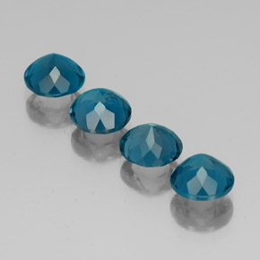 Topaz Gemstone in 7 mm (calibrated) Size for Sale, Topaz Stone in London Blue Color