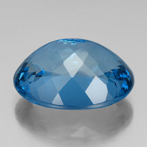 Topaz Gemstone in 24.2 x 18.6 mm Size for Sale, Topaz Stone in London Blue Color