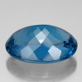 Topaz Gemstone in 25.9 x 18.5 mm Size for Sale, Topaz Stone in London Blue Color