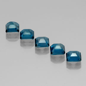 Topaz Gemstone in 6.1 x 6 mm Size for Sale, Topaz Stone in London Blue Color
