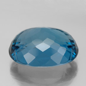 Topaz Gemstone in 16.7 x 13.2 mm Size for Sale, Topaz Stone in London Blue Color