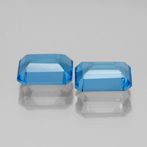 Topaz Gemstone in 8 x 6 mm (calibrated) Size for Sale, Topaz Stone in Swiss Blue Color