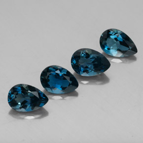 9.22 ct Blue Topaz Stone, Natural Topaz in Pear Facet Shape for Sale
