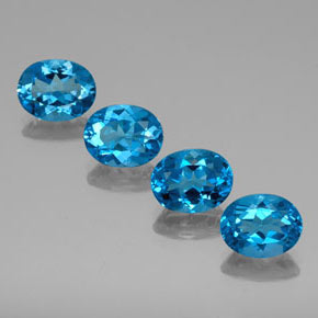 9.15 ct Blue Topaz Gemstone, Topaz Gem in Oval Facet Shape for Sale.