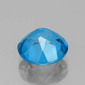 Topaz Gemstone in 9 mm (calibrated) Size for Sale, Topaz Stone in Swiss Blue Color