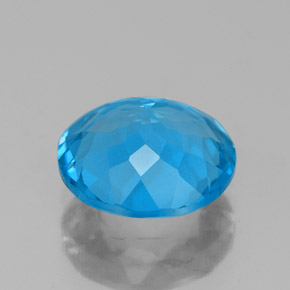 Topaz Gemstone in 9 mm (calibrated) Size for Sale, Topaz Stone in Swiss Blue Color
