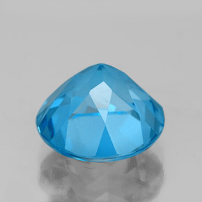 Topaz Gemstone in 9 mm (calibrated) Size for Sale, Topaz Stone in Swiss Blue Color