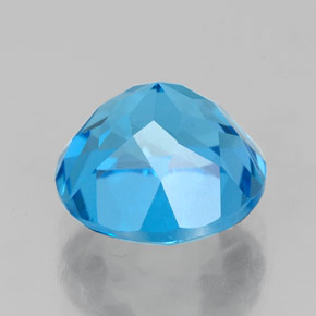 Topaz Gemstone in 9 mm (calibrated) Size for Sale, Topaz Stone in Swiss Blue Color