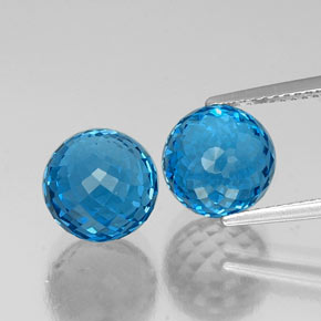 Blu elettrico Topazio Gem - 6ct Sferico (ID: 337560)