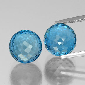 Swiss Blue Topaz Gem - 5.8ct Spherical (ID: 337564)