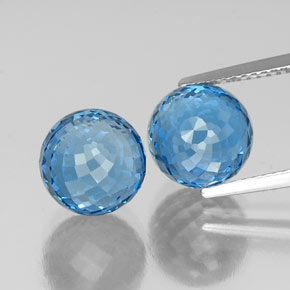 Swiss Blue Topaz Gem - 6.3ct Spherical (ID: 337618)