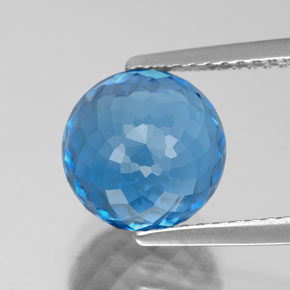 Swiss Blue Topaz Gem - 6.1ct Spherical (ID: 338109)