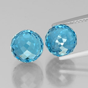 Azul Suizo Topacio Gema - 4.7ct Esférico (ID: 338547)