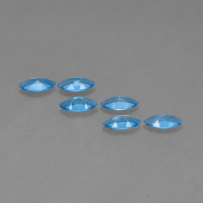 Topaz Gemstone in 7 x 3.5 mm (calibrated) Size for Sale, Topaz Stone in Swiss Blue Color