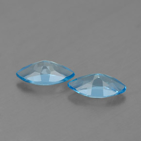 Topaz Gemstone in 7 x 3.5 mm (calibrated) Size for Sale, Topaz Stone in Swiss Blue Color