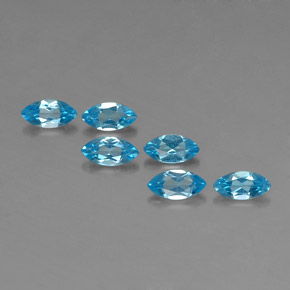 Swiss Blue Topaz Gem - 0.4ct Marquise Facet (ID: 339199)