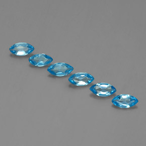 Bleu Suisse Topaze gemme - 0.4ct Marquise facette (ID: 339298)