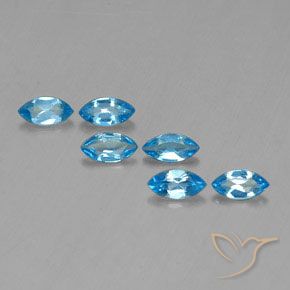 London Blue Topaz Gem - 0.4ct Marquise Facet (ID: 339421)