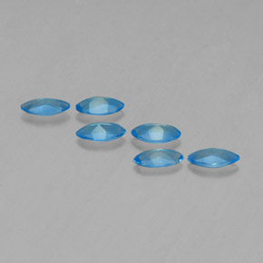 Topaz Gemstones in 7 x 3.6 mm Size for Sale, Topaz Stones in Swiss Blue Color