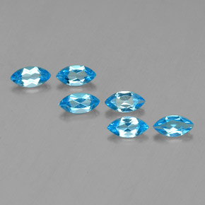 Swiss Blue Topaz Gem - 0.5ct Marquise Facet (ID: 339429)