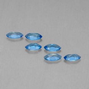 Topaz Gemstones in 6.9 x 3.5 mm Size for Sale, Topaz Stones in Swiss Blue Color