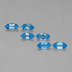 Swiss Blue Topaz Gem - 0.4ct Marquise Facet (ID: 339535)