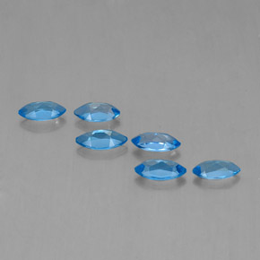 Topaz Gemstones in 6.8 x 3.5 mm Size for Sale, Topaz Stones in Swiss Blue Color
