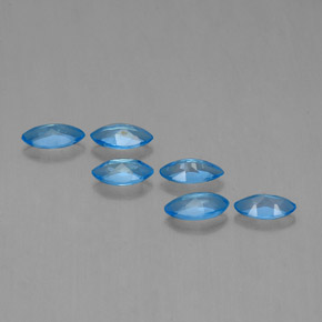 Topaz Gemstones in 7 x 3.7 mm Size for Sale, Topaz Stones in Swiss Blue Color