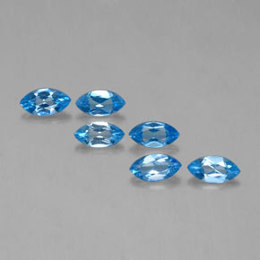 Swiss Blue Topaz Gem - 0.5ct Marquise Facet (ID: 339545)