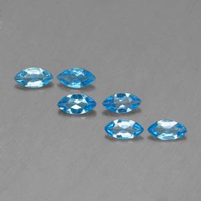 Swiss Blue Topaz Gem - 0.4ct Marquise Facet (ID: 339559)